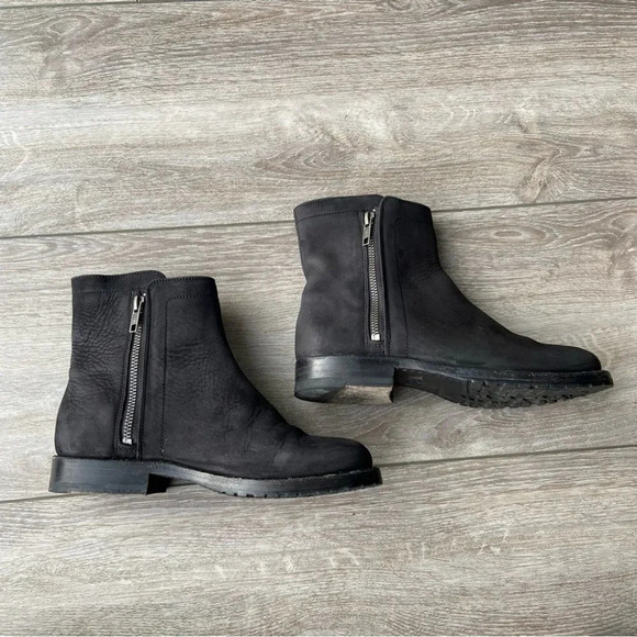 FRYE Natalie Double Zip Italian Nubuck Leather Bootie - Picture 8 of 15